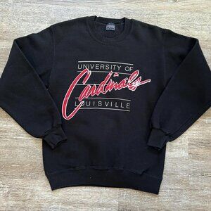 90s Vintage Louisville Cardinals Crewneck Sweatshirt, University of Louisville